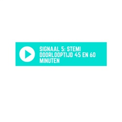 Signaal 5 STEMI doorlooptijd 45 en 60 minuten